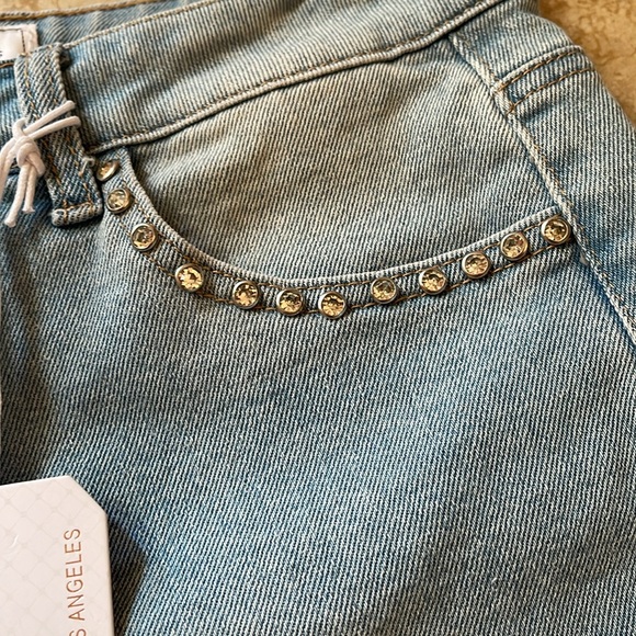 *GOGO* Diamond Jean Shorts Size 28 - Picture 2 of 3